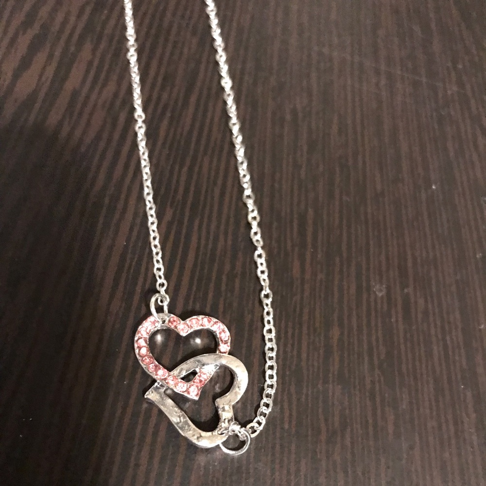 Two tier heart necklace